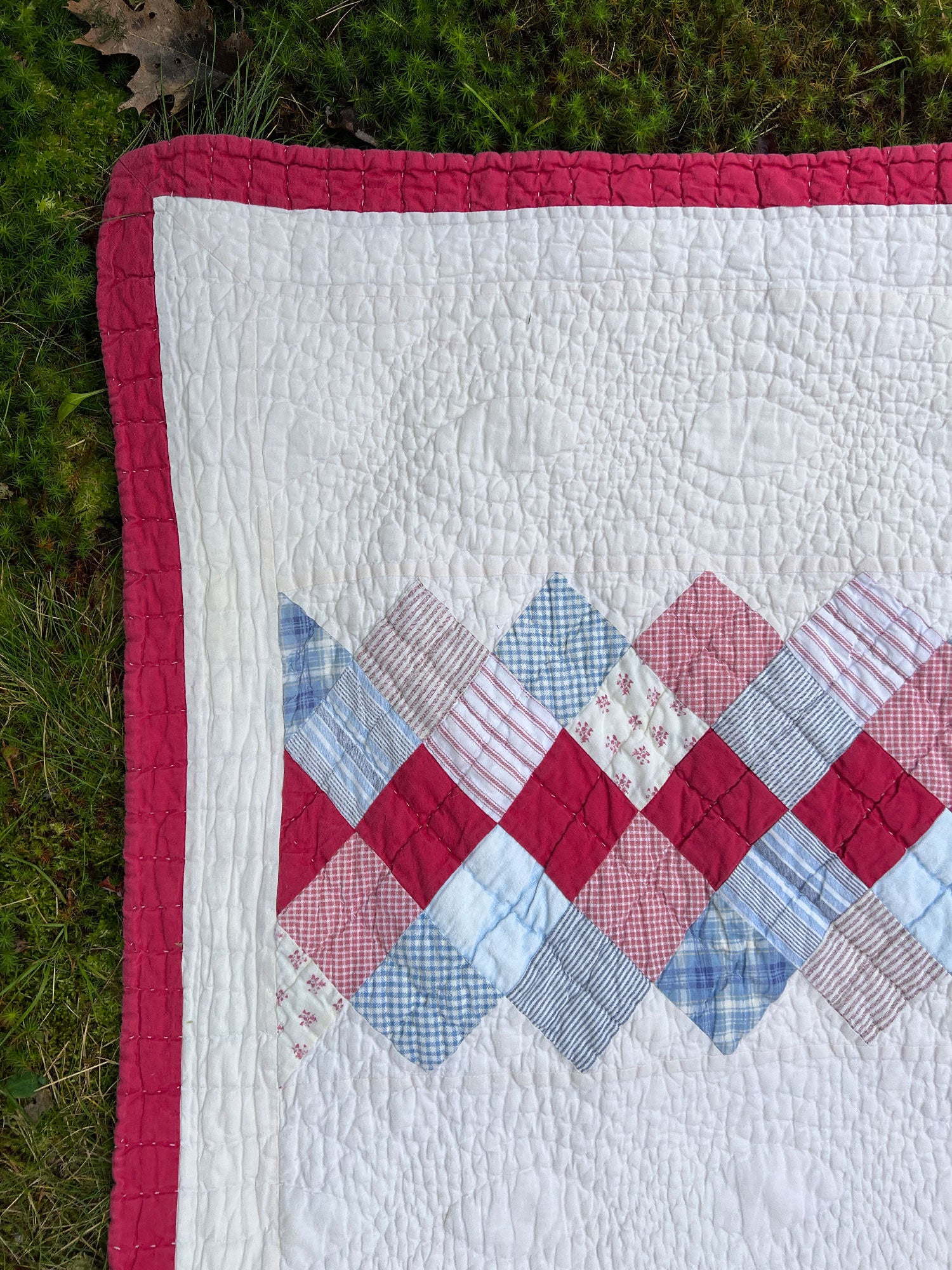 Striped Patchwork Commercial Quilt (Queen Sized!)