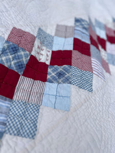 Striped Patchwork Commercial Quilt (Queen Sized!)
