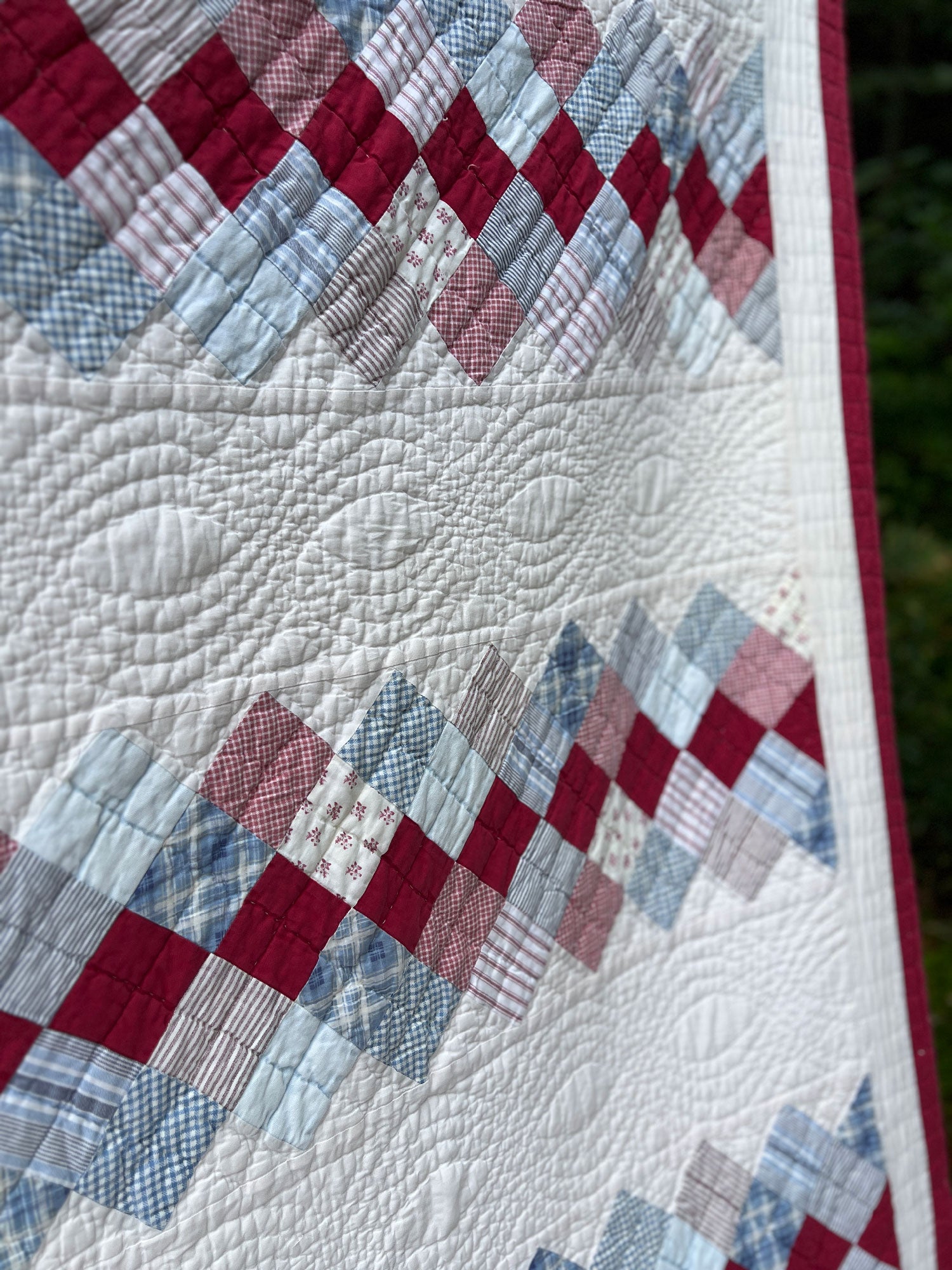 Striped Patchwork Commercial Quilt (Queen Sized!)