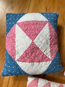 Cinnamon Pink Quilt Pillow Set (3)